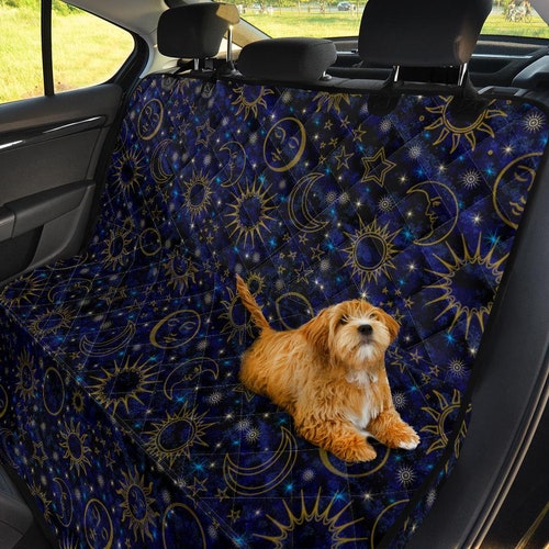 Galaxy Blue Space Pet Car Seat Cover