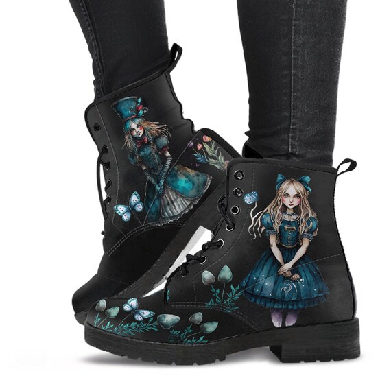 Alice in wonderland combat boots 2025