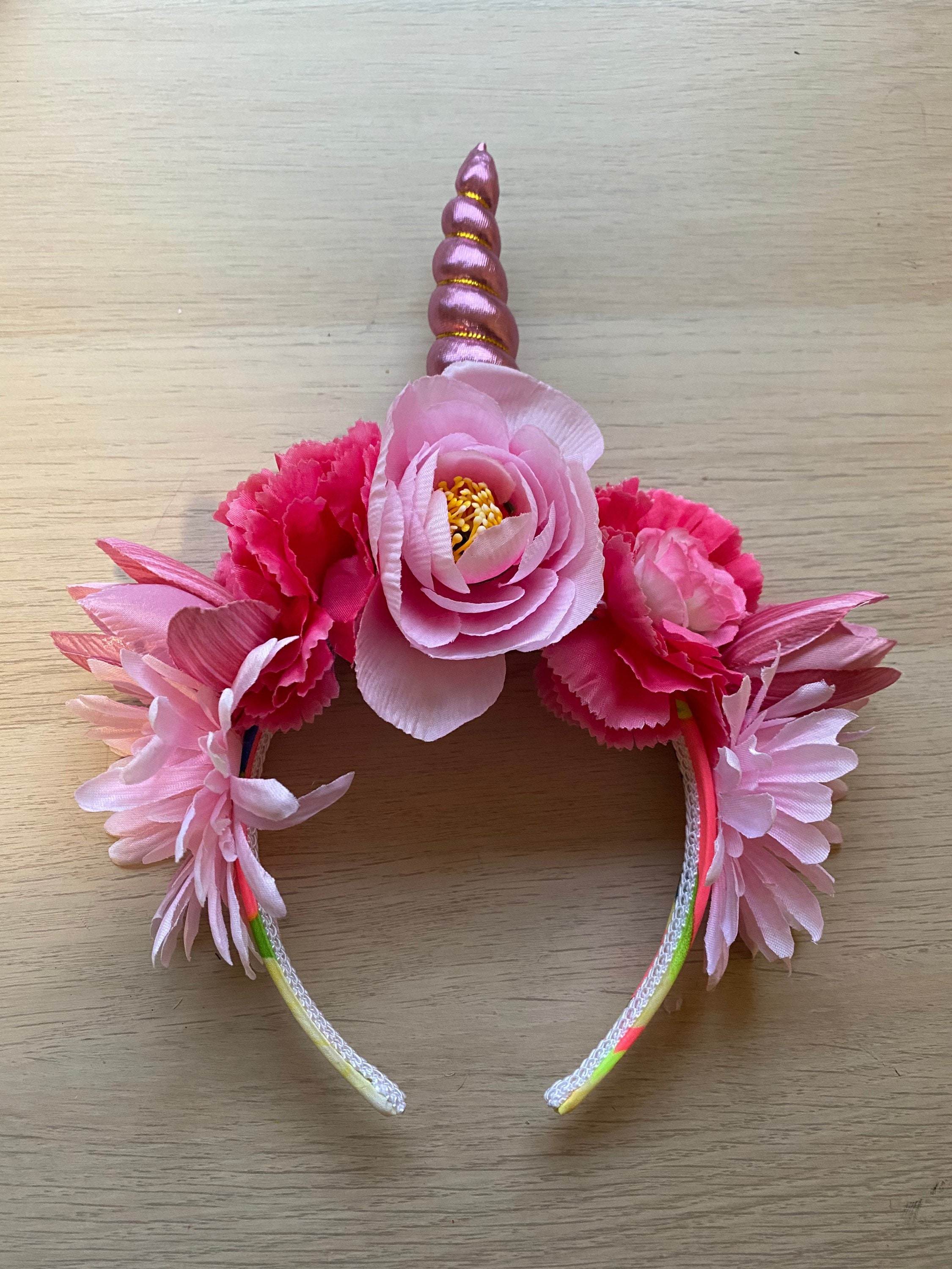 Pink Unicorn Horn Headpiece Etsy Singapore