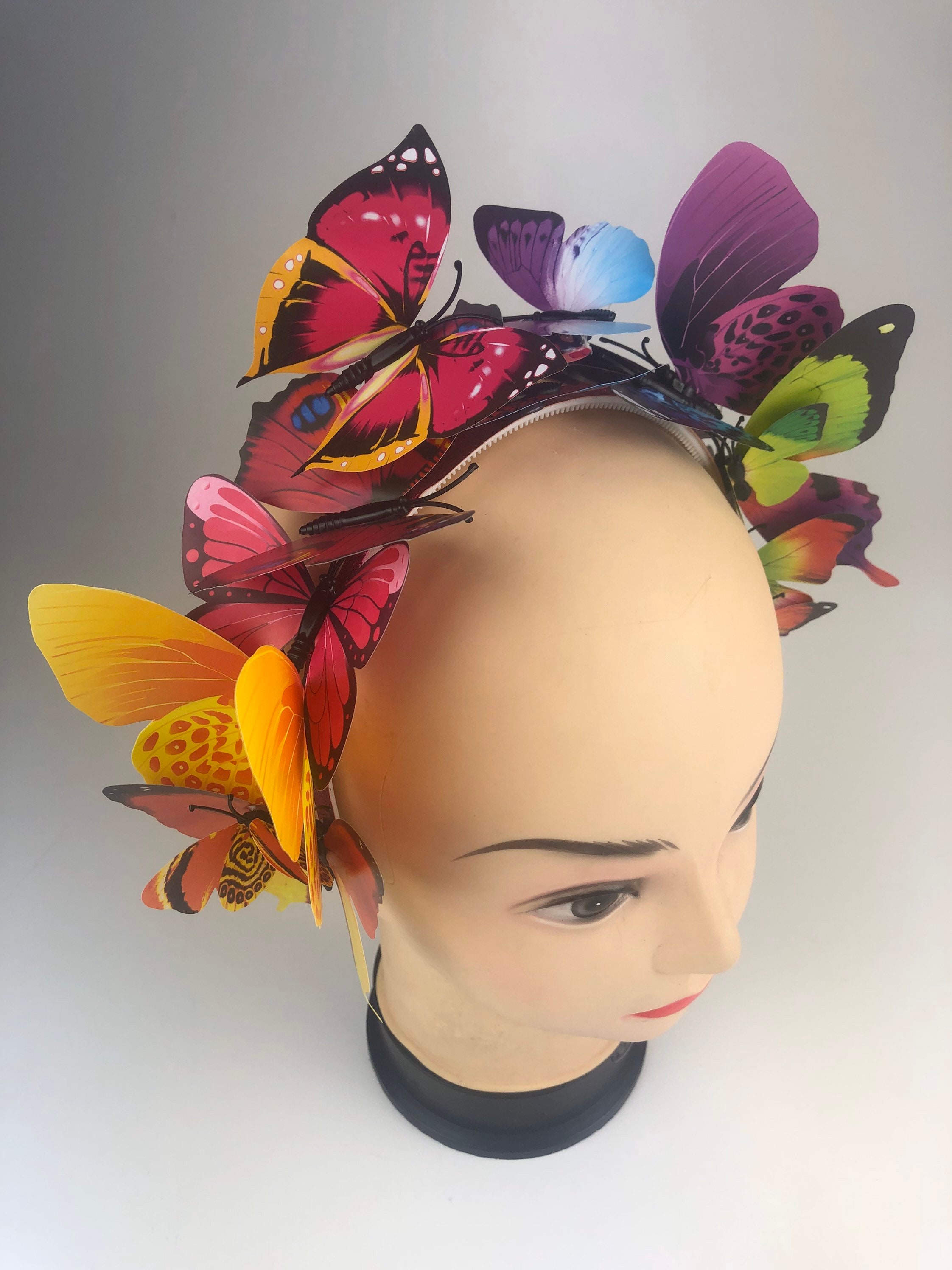Deluxe Rainbow butterfly headband Etsy