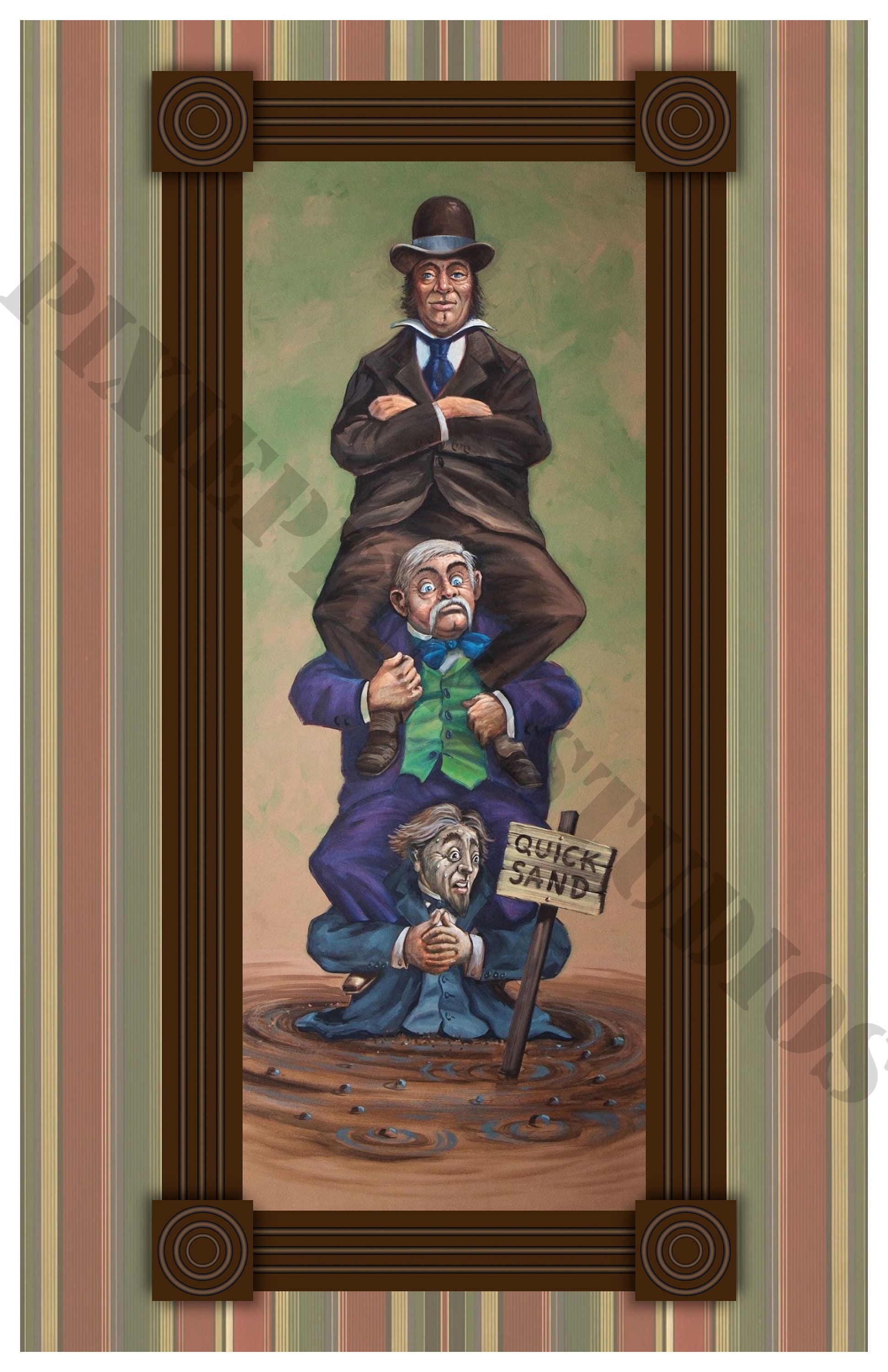 Haunted Mansion Stretching Room Portraits Print Set - Etsy