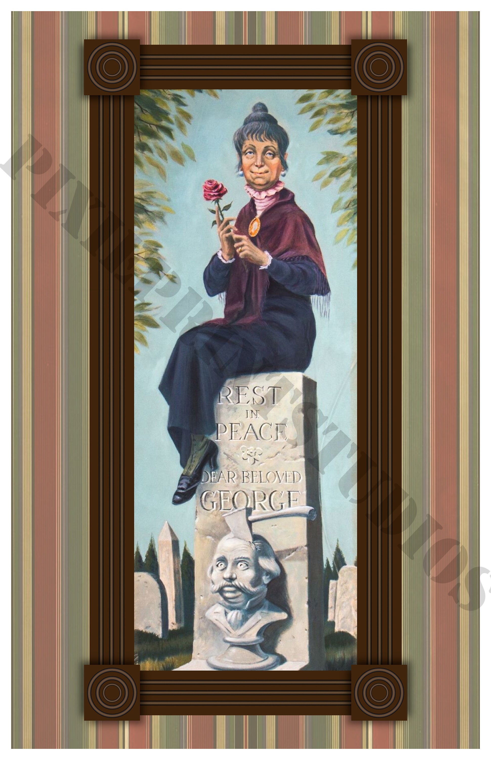 Haunted Mansion Stretching Room Portraits Print Set - Etsy
