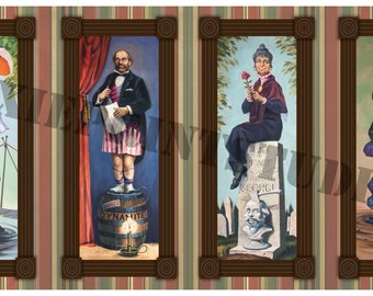 Haunted Mansion Stretching Room Portraits Print