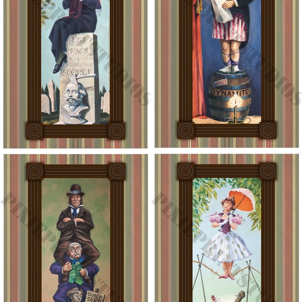 Haunted Mansion Stretching Portraits - Etsy