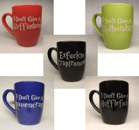 Single "hogwords" Laser-engraved 12 Oz Stoneware Coffee Mug - Etsy