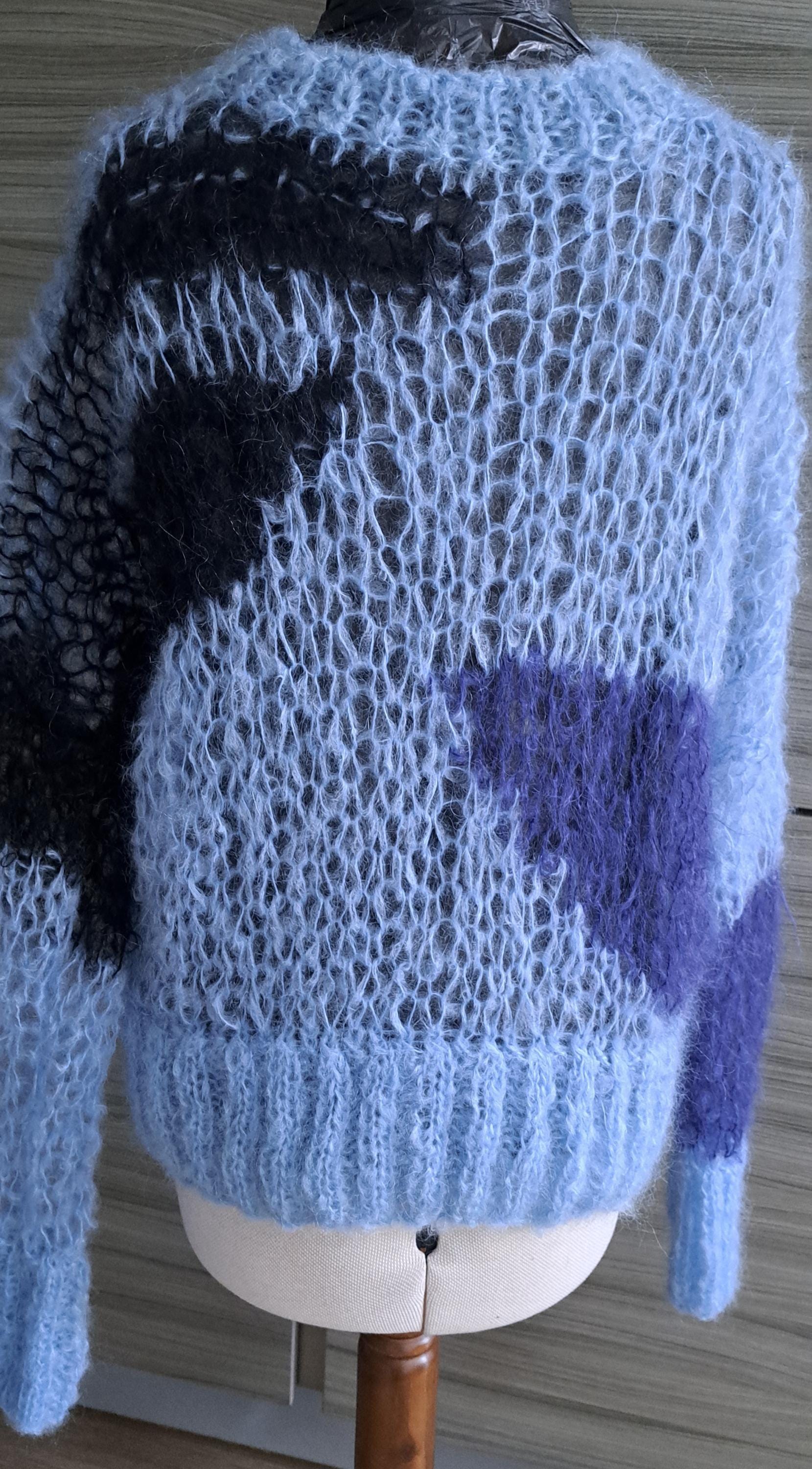 Handmade Punk Mohair Jumper: Seditionaries Influenced in