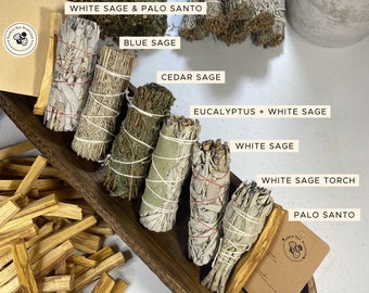 Sage Bundle Smudge Stick Variety and Palo Santo | Bestseller