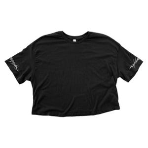 LIGHTENING SLEEVES, hand printed linocut/block print t-shirt