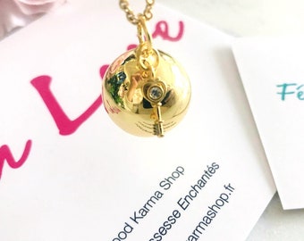 Pregnancy Bola Necklace Gold - Key