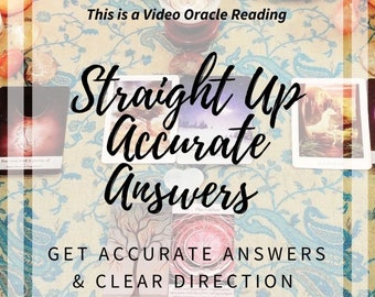 Straight To the Point Tarot and Oracle Reading | Fast Reading | Choose from Audio or Video