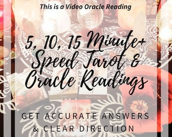 Video Reading | Fast Tarot and Oracle Reading | Choose Length of Time | Accurate Intuitive Reading