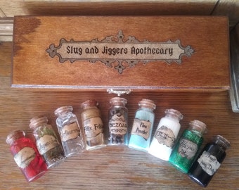 Harry Potter potions with wooden box set