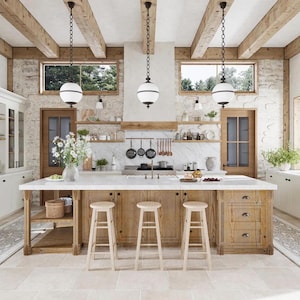 Kitchen Interior Design, 3D Architectural Rendering, Kitchen Renovation, Custom Kitchen Design,  Professional Interior e-Design Services