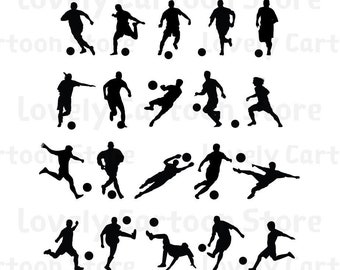 Soccer Player Svg Etsy