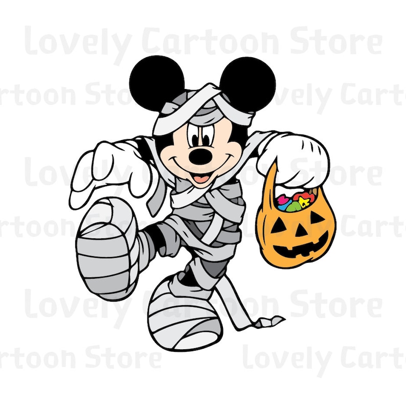 Download Mickey & Friends on Halloween Svg Eps Dxf and Png formats ...