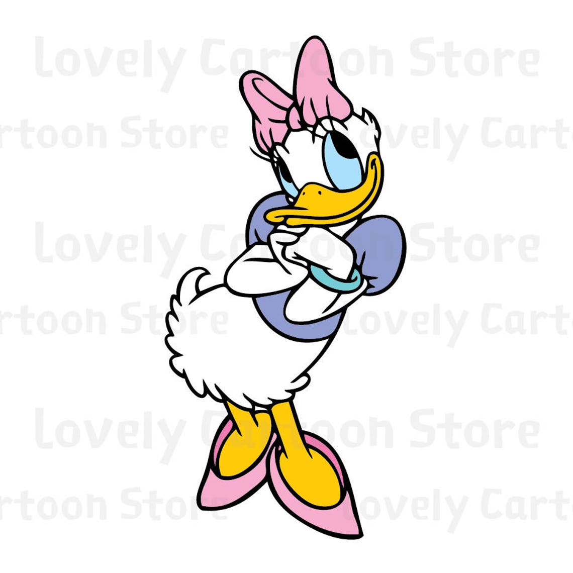 Daisy Duck Svg Eps Dxf and Png formats 10 Cliparts | Etsy
