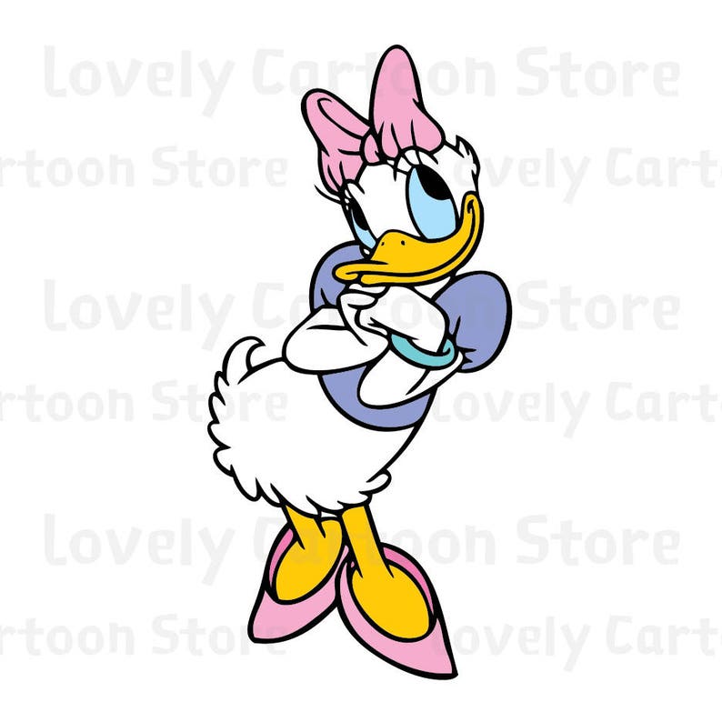 Download Daisy Duck Svg Eps Dxf and Png formats 10 Cliparts | Etsy