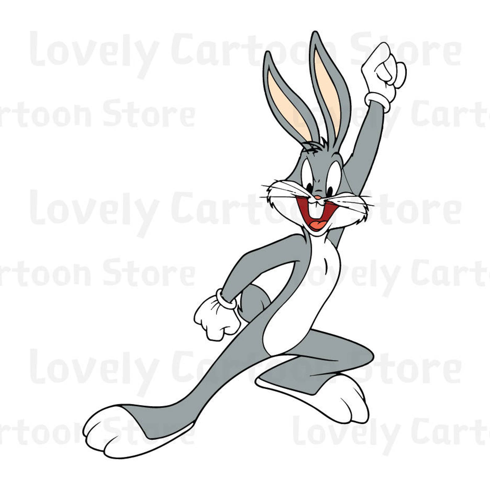 Bugs Bunny Svg Eps Dxf and Png formats 15 Cliparts | Etsy