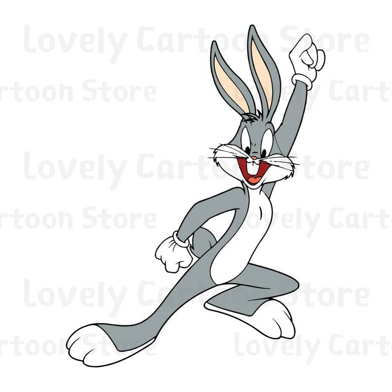 Download Bugs Bunny Svg Eps Dxf and Png formats 15 Cliparts | Etsy
