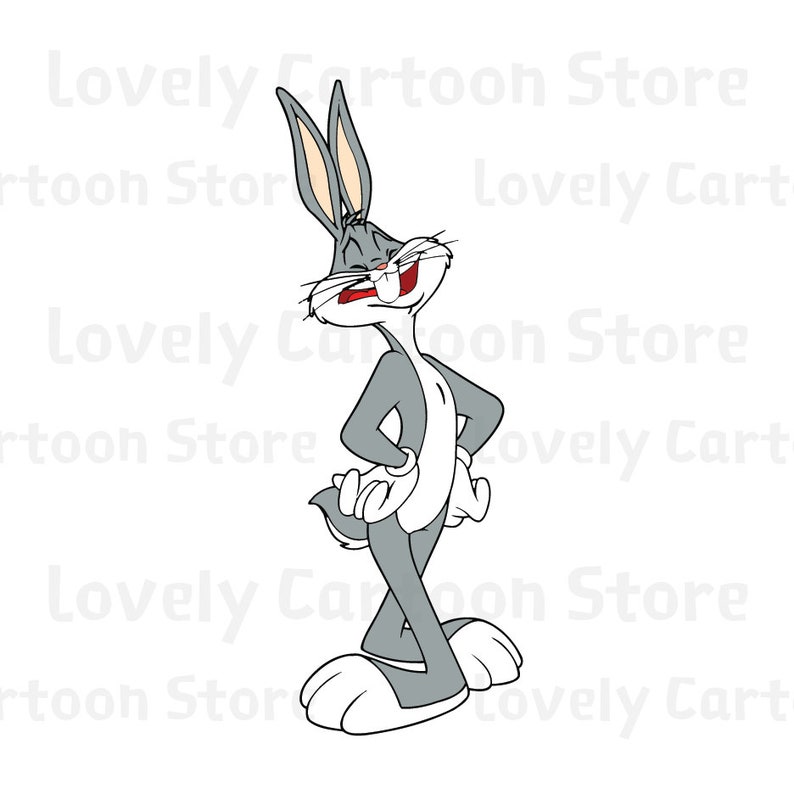 Download Bugs Bunny Svg Eps Dxf and Png formats 15 Cliparts | Etsy