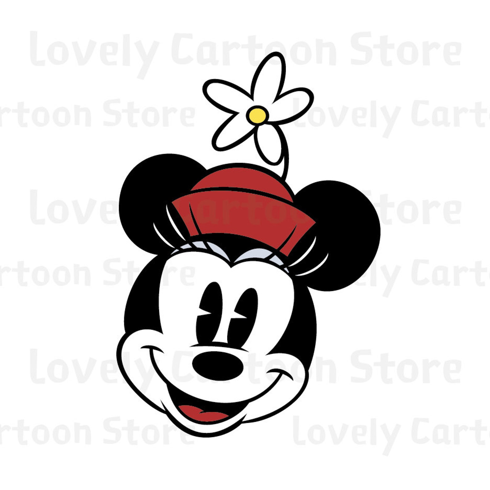 Download Classic Minnie Mouse Emojis Svg Eps Dxf and Png formats 9 | Etsy