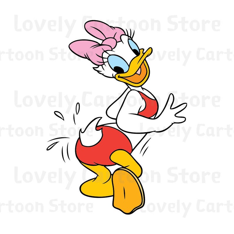 Daisy Duck Svg Eps Dxf and Png formats 10 Cliparts | Etsy