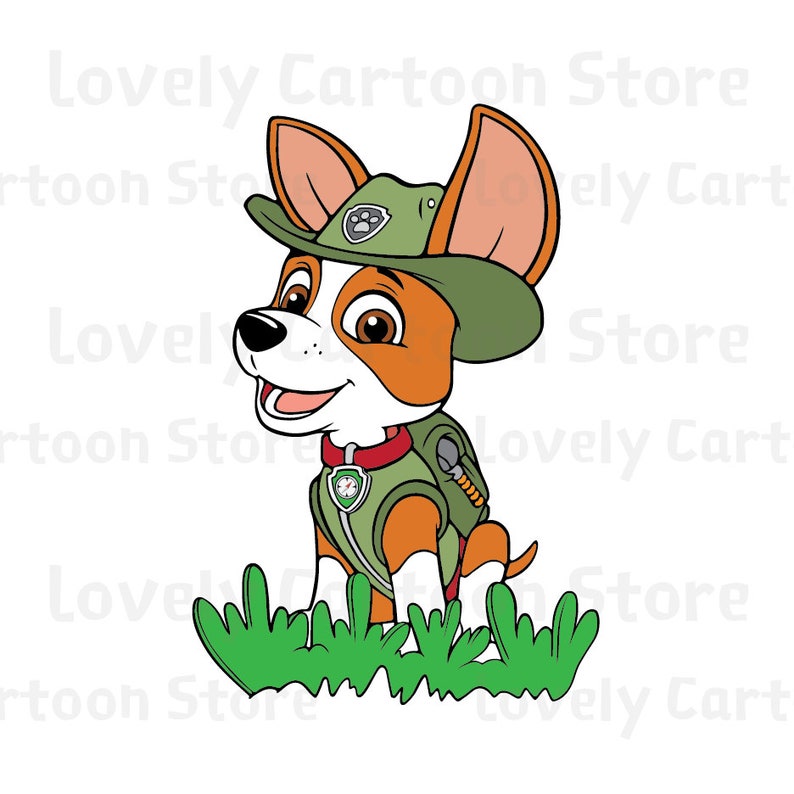 Download Paw Patrol: Tracker Svg Eps Dxf and Png formats 6 Cliparts ...