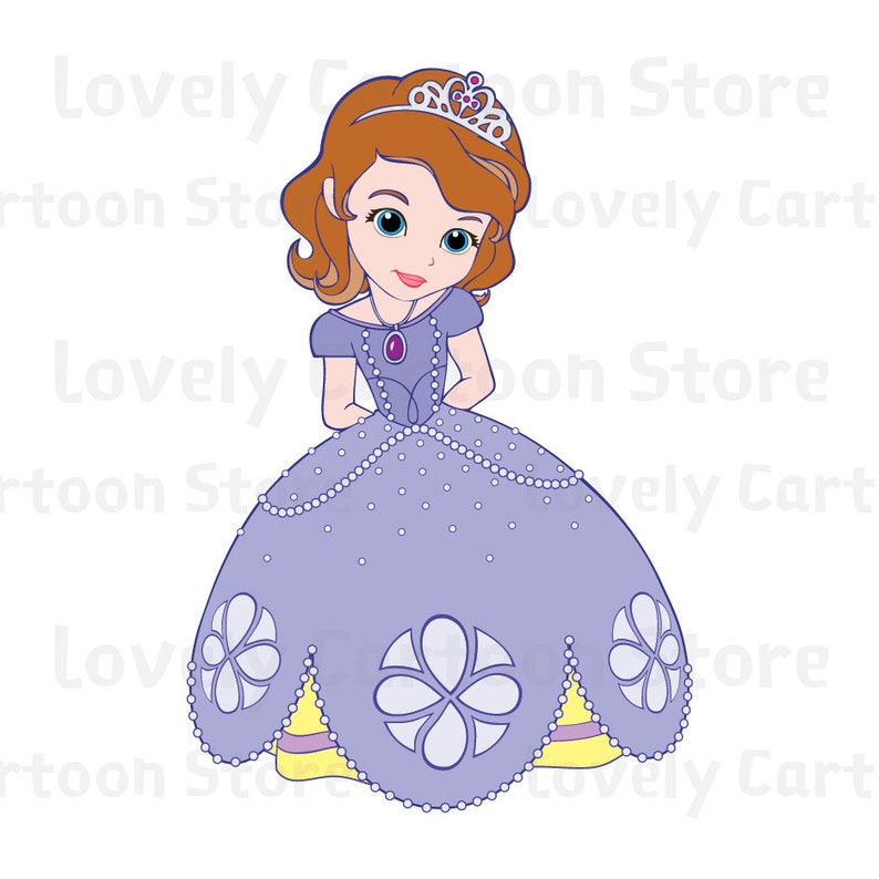 Download Sofia the First Svg Eps Dxf and Png formats 5 Cliparts | Etsy