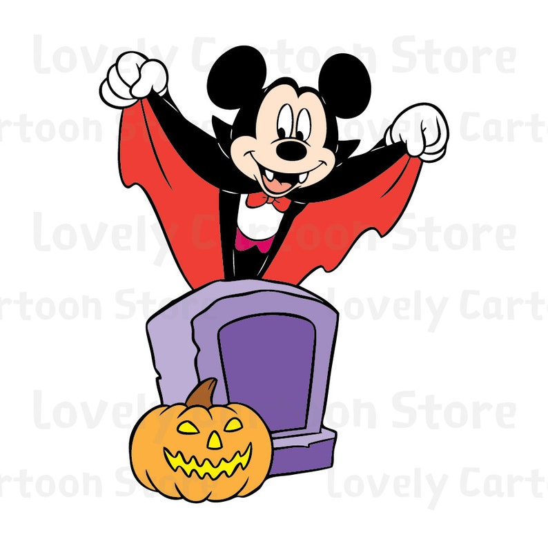 Download Mickey & Friends on Halloween Svg Eps Dxf and Png formats ...