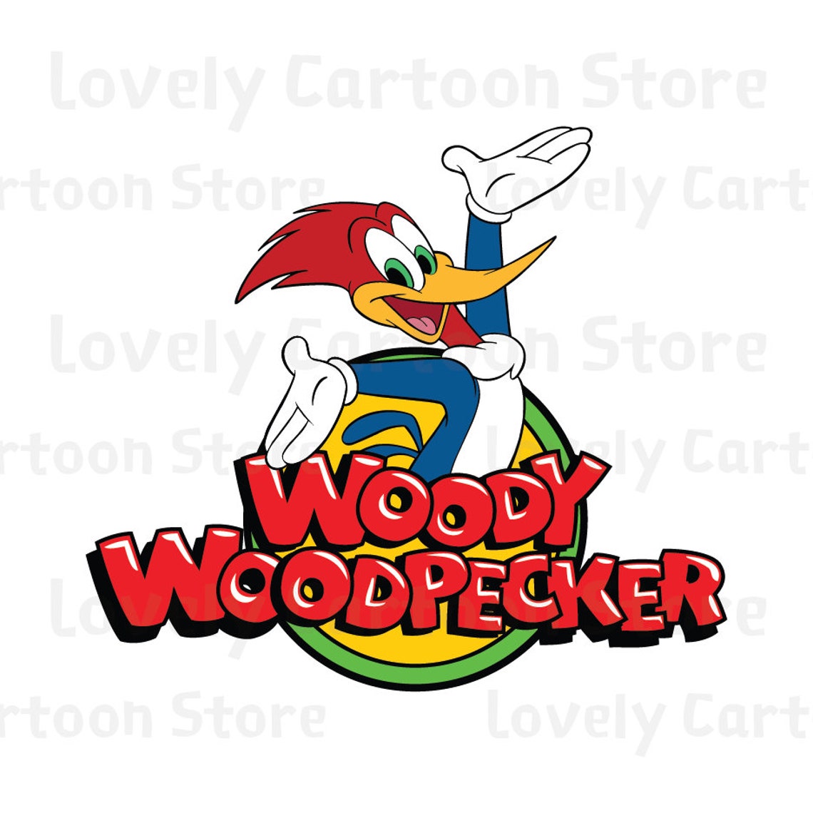Download Woody Woodpecker Svg Eps Dxf and Png formats 12 Cliparts | Etsy