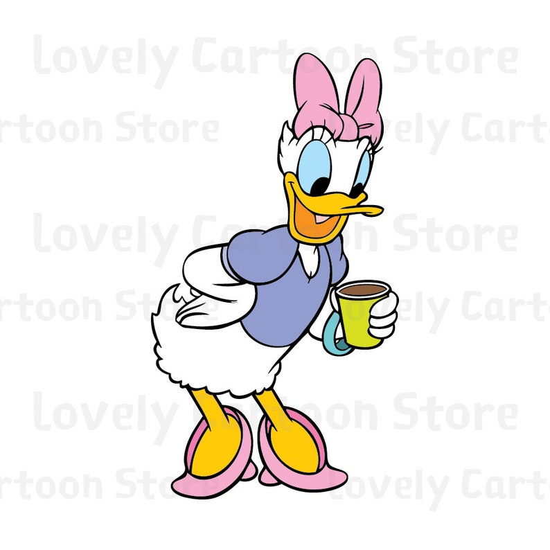 Download Daisy Duck Svg Eps Dxf and Png formats 10 Cliparts | Etsy