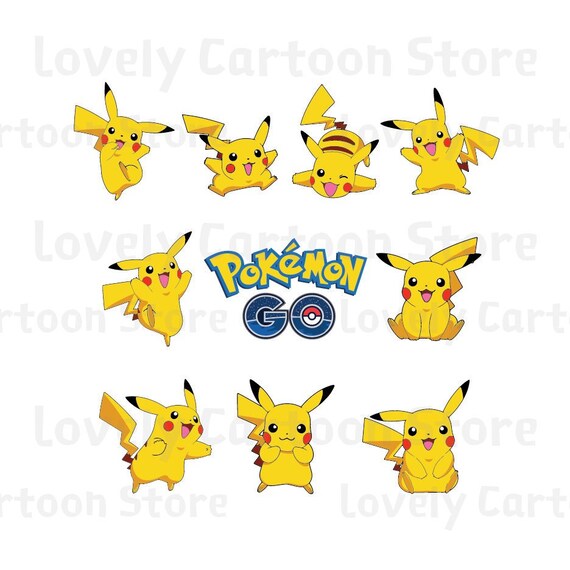 Pokemon Go Pikachu Svg Eps Dxf And Png Formats 10 Etsy Pokemon Go Pikachu Svg Eps Dxf And Png Formats 10 Etsy