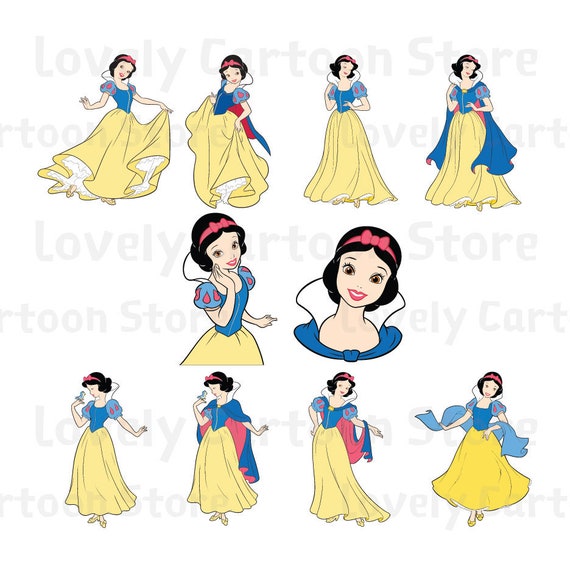 Download Snow White Svg Eps Dxf And Png Formats 10 Cliparts Etsy