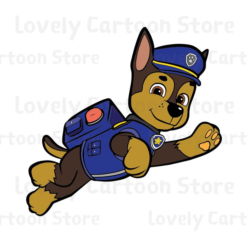 paw patrol chase svg free