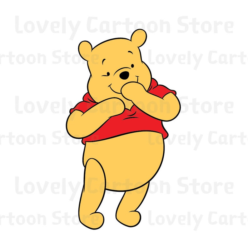 Winnie The Pooh Svg Eps Dxf and Png formats 20 Cliparts | Etsy