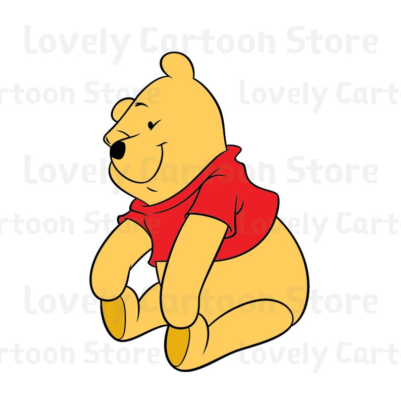 Winnie The Pooh Svg Eps Dxf and Png formats 20 Cliparts | Etsy