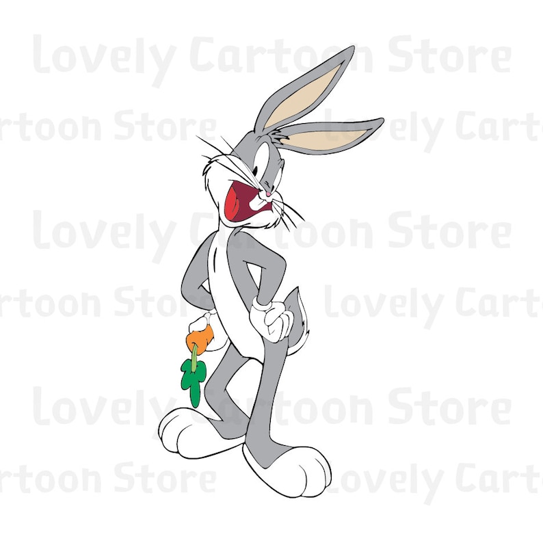 Download Bugs Bunny Svg Eps Dxf and Png formats 15 Cliparts | Etsy