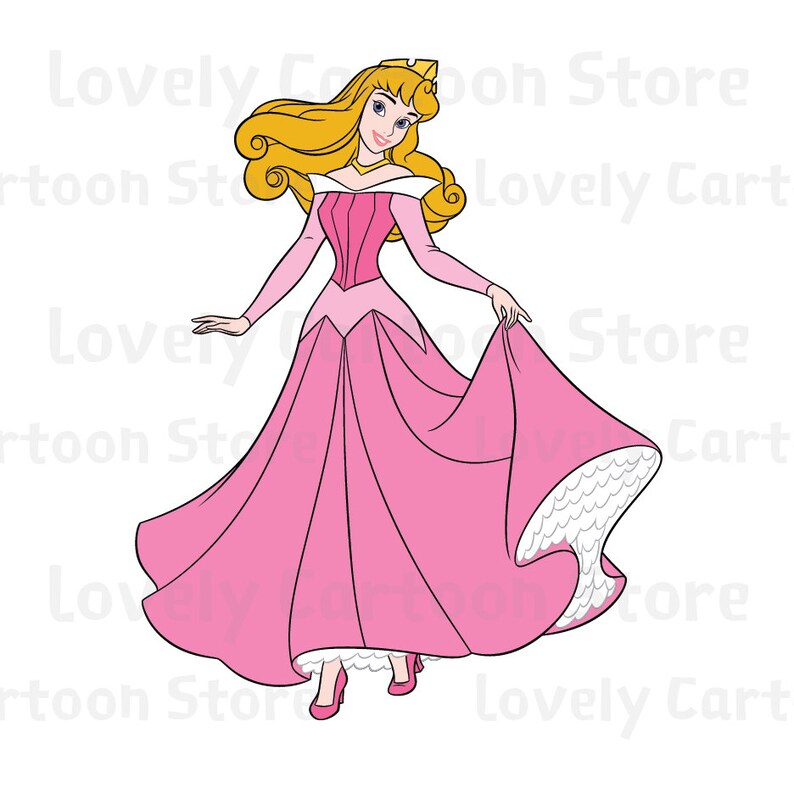 Download Princess Aurora Svg Eps Dxf and Png formats 8 Cliparts | Etsy