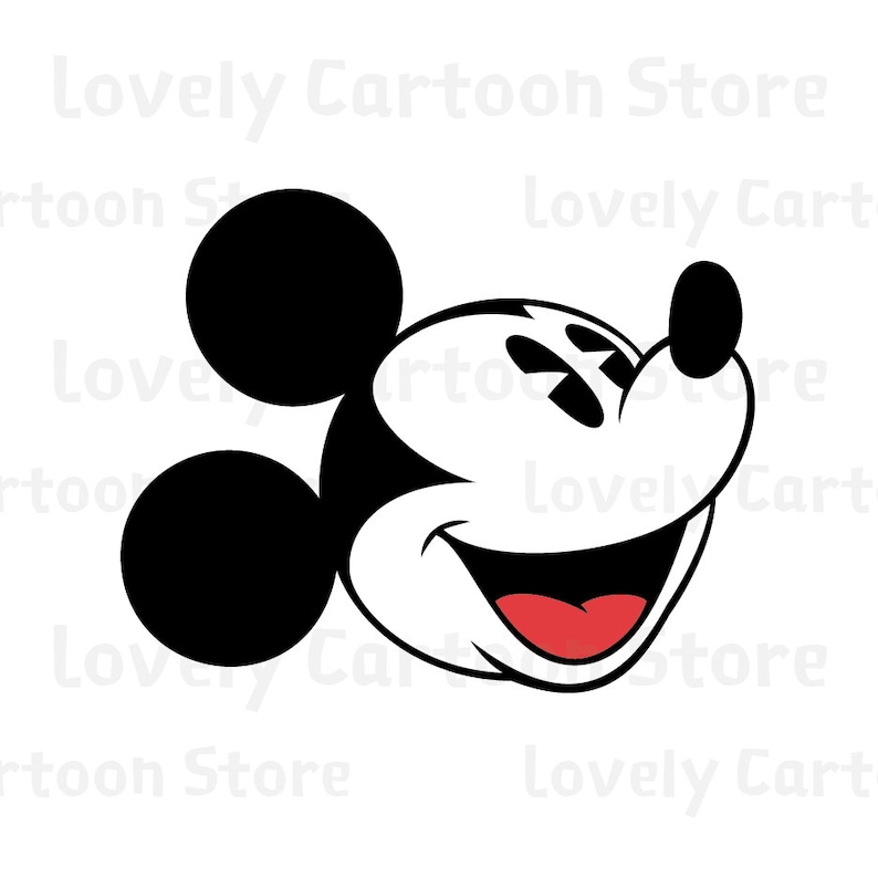 Classic Mickey Mouse Emojis Svg Eps Dxf and Png formats 10 | Etsy