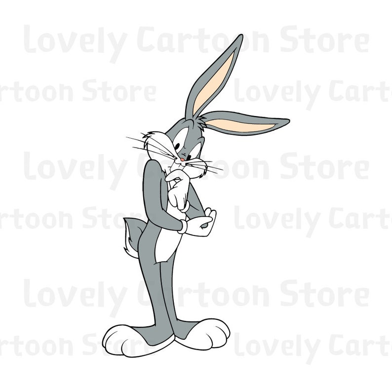Download Bugs Bunny Svg Eps Dxf and Png formats 15 Cliparts | Etsy