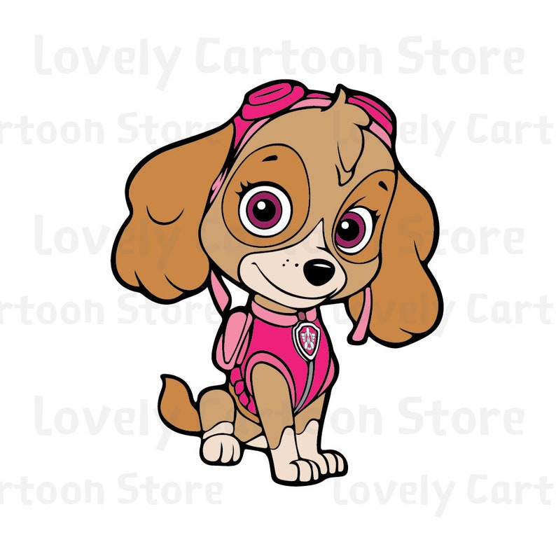 Download Paw Patrol: Skye Svg Eps Dxf and Png formats 7 Cliparts | Etsy