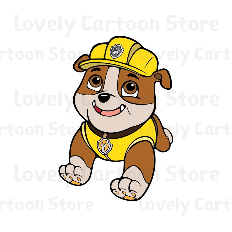 rubble paw patrol svg rubble paw patrol svg