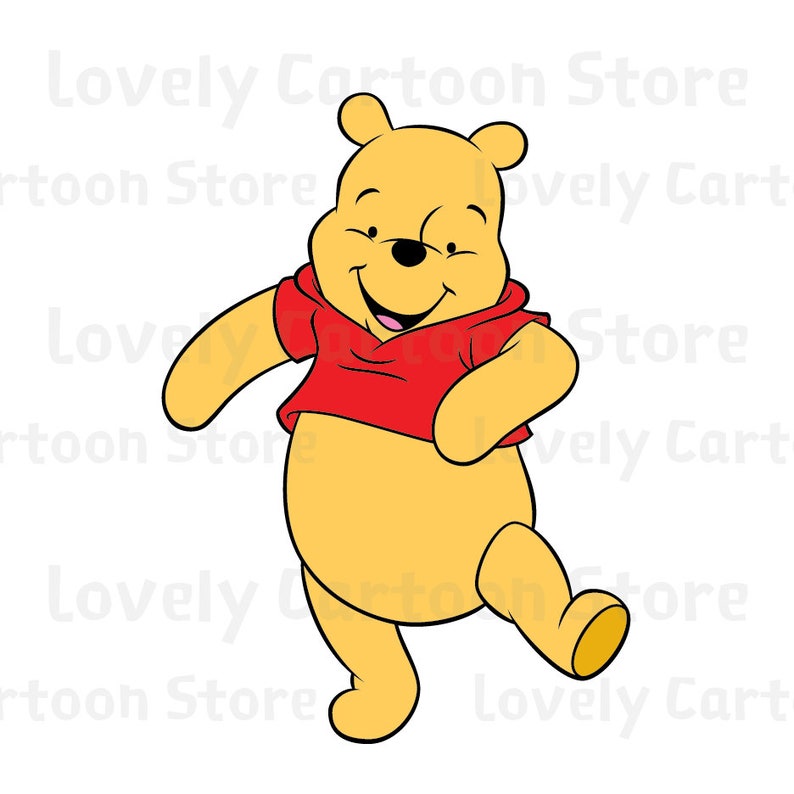 Winnie The Pooh Svg Eps Dxf and Png formats 20 Cliparts | Etsy