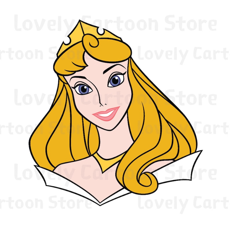 Download Princess Aurora Svg Eps Dxf and Png formats 8 Cliparts | Etsy