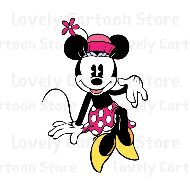 Download Classic Minnie Mouse Svg Eps Dxf and Png formats 8 | Etsy