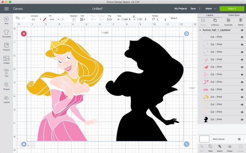 Download Princess Aurora Svg Eps Dxf and Png formats 8 Cliparts | Etsy