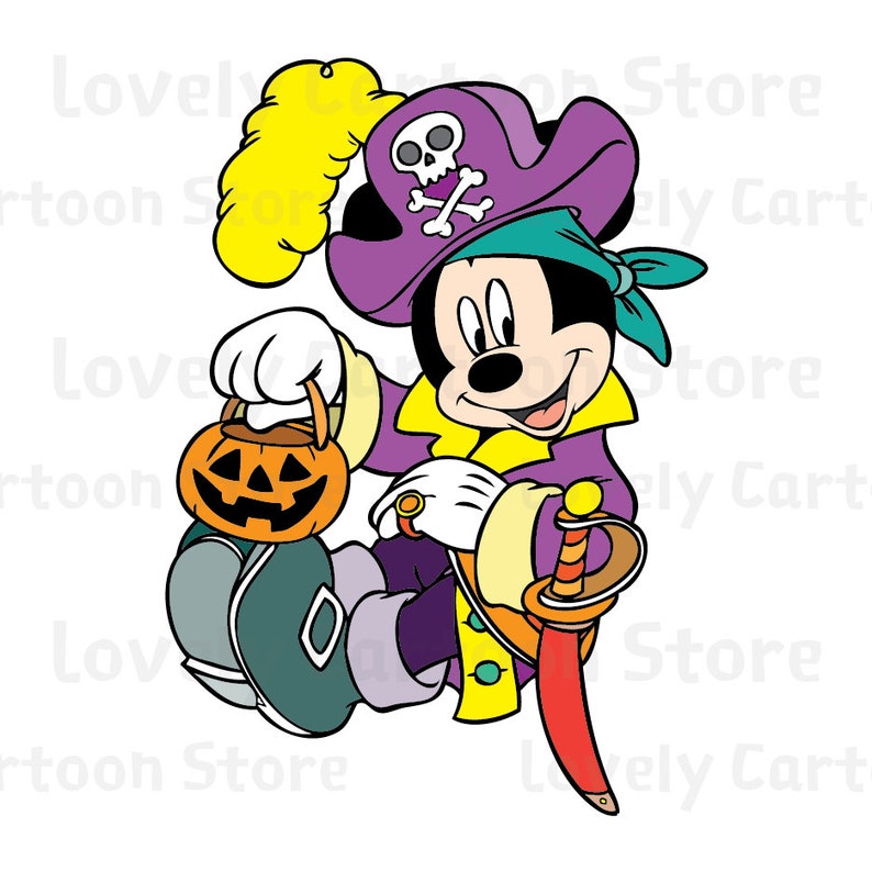 Download Mickey & Friends on Halloween Svg Eps Dxf and Png formats ...