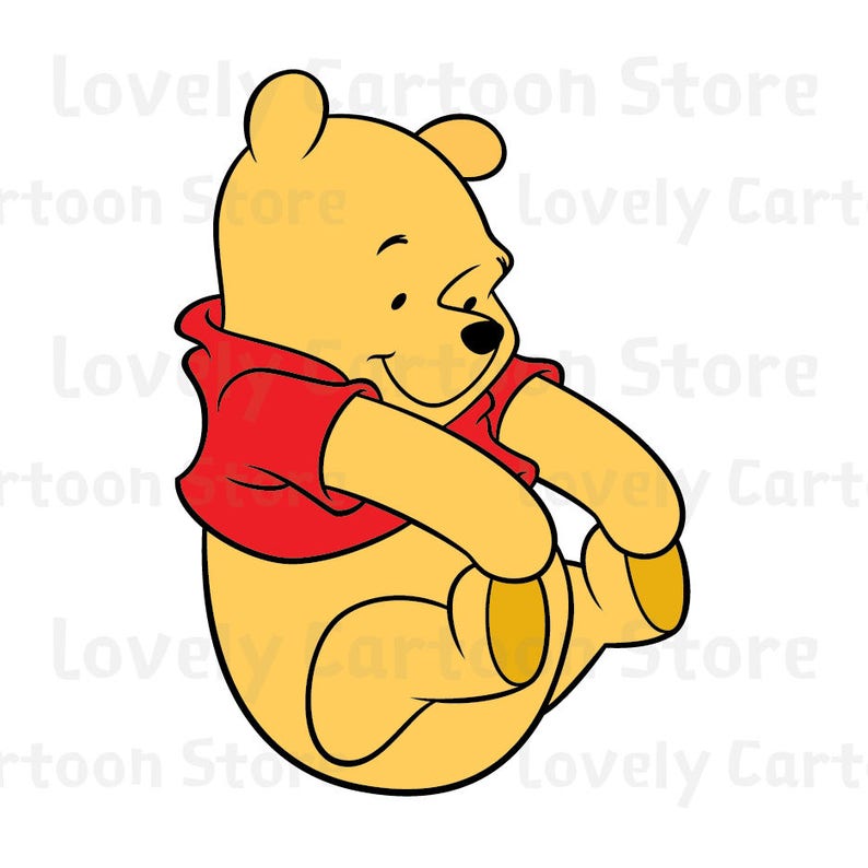 Download Winnie The Pooh Svg Eps Dxf and Png formats 20 Cliparts | Etsy