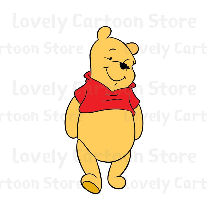 Download Winnie The Pooh Svg Eps Dxf and Png formats 20 Cliparts | Etsy