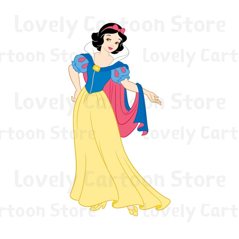 Snow White Svg Eps Dxf and Png formats 10 Cliparts | Etsy